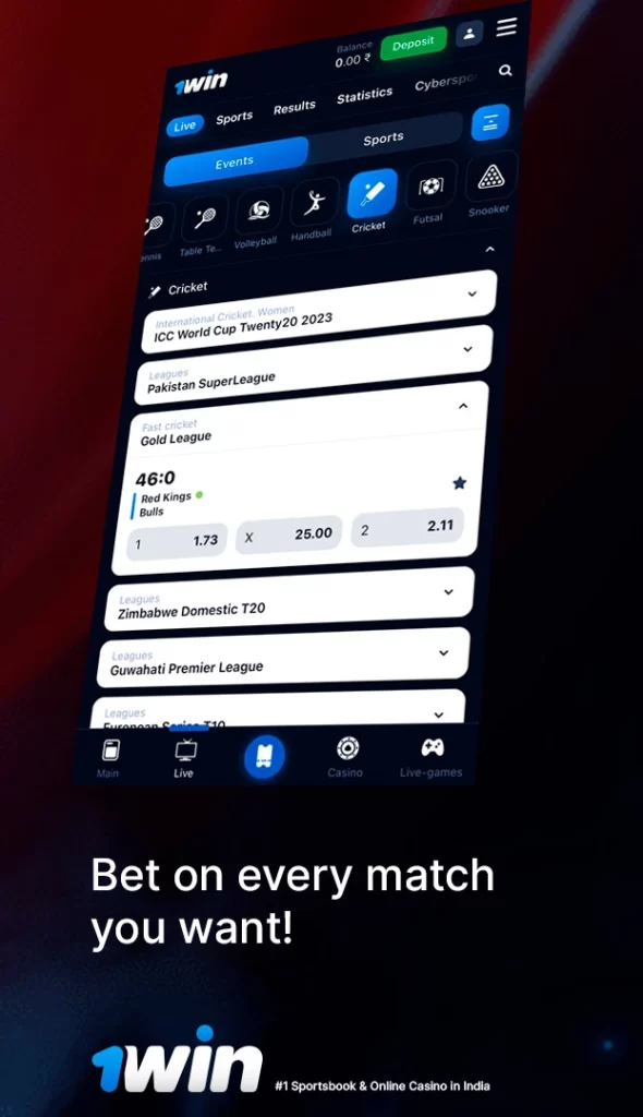 1win – Iniciar sesión y colocar apuesta en 1 ganancia deportiva 10
